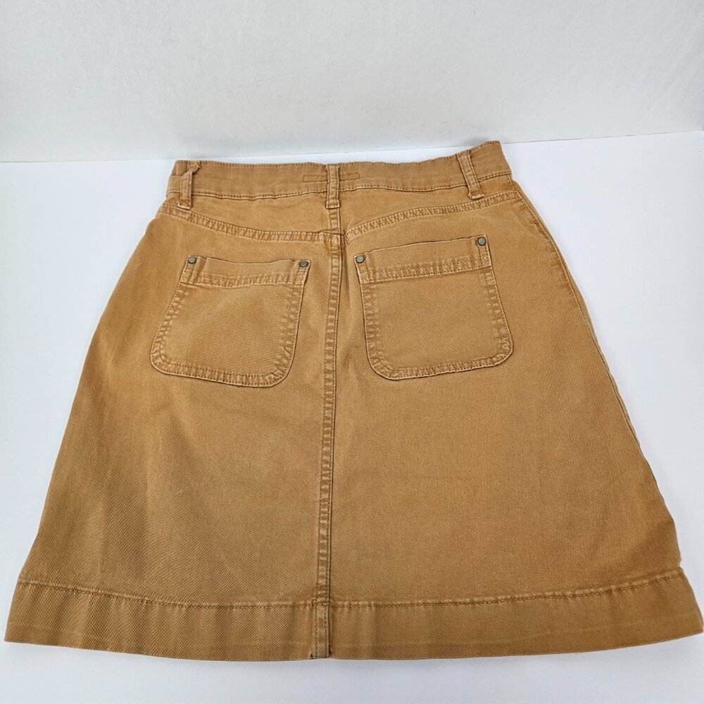 Boden Patch Pocket Chino Skirt Teak Wood Brown US 2R - Picture 6 of 9
